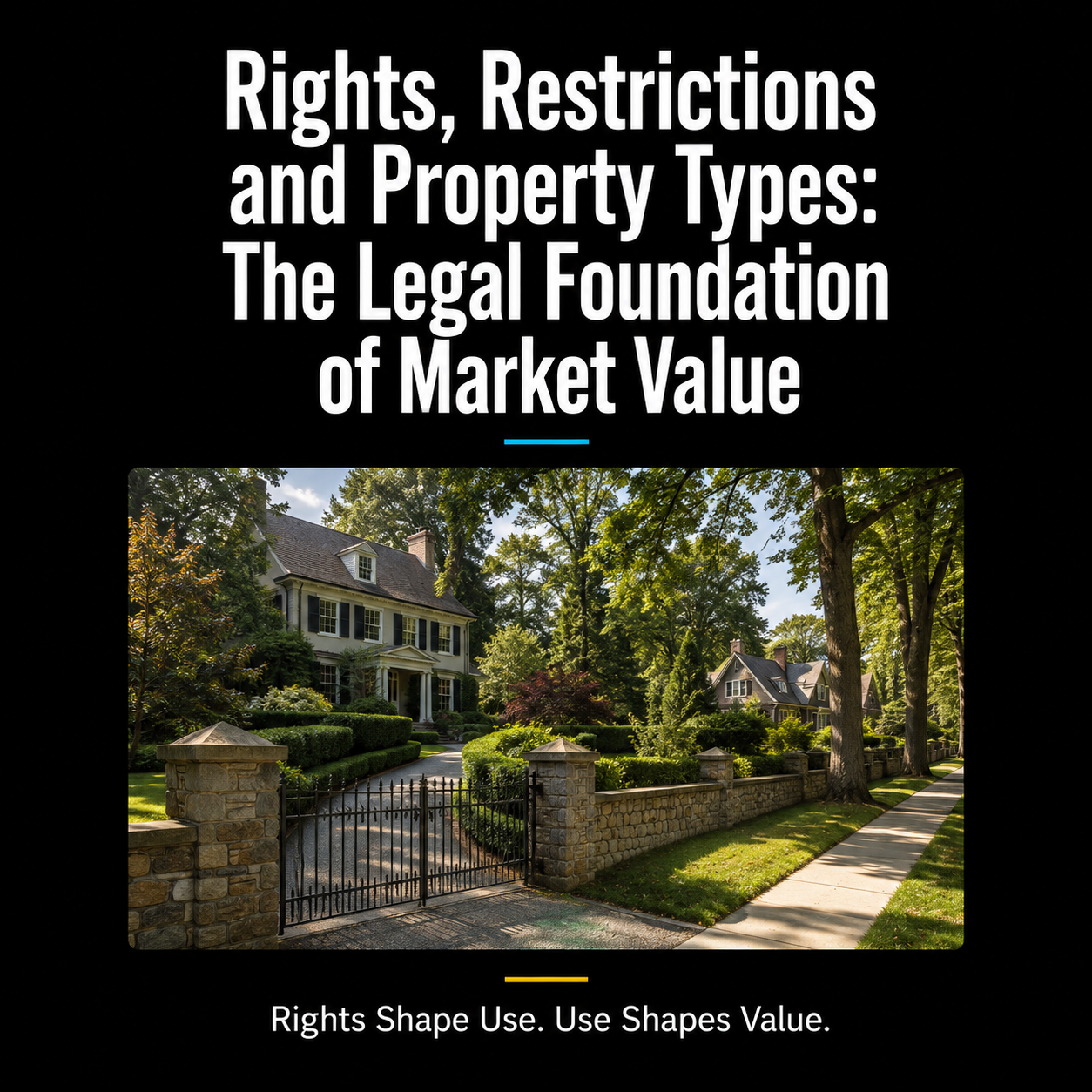Rights, Restrictions and Property Types: The Legal Foundation of Market Value